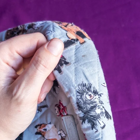 Vera Bradley Dog Print Sling Backpack Crossbody Quilted Bag - Picture 6 of 10